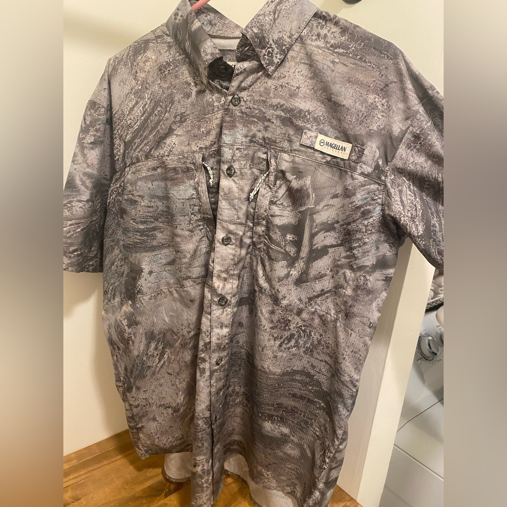 Magellan Outdoors Men's Camouflage Button Down Shirt